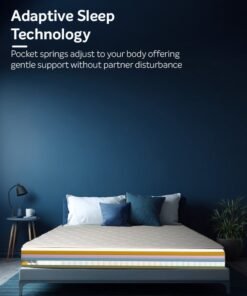 Sleepwell Executive Pocket Spring | Soft  Resitec Foam | Pocket Spring Mattress | Orthopedic Matttress | Neem Fresche Technology | Single Size 200L x 90W x 25H cm | 10 Nights Trial