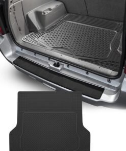 Motim Heavy Duty Car Cargo Liner Trunk Mat 138*110cm, No-slip Car Back Floor Mat, All Weather Trunk Protection, Universal Fit Car Flooring, Trim To Fit & Durable Protection for Car Suv Sedan