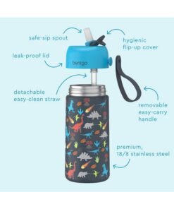 Alternative view of Bentgo Stainless Steel Insulated Watter Bottle 413 ml - Dino