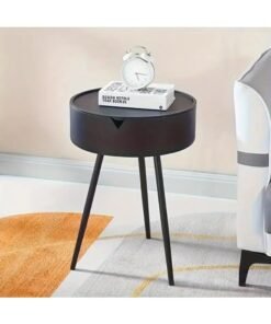 Bedside Table - Stylish, Space-Saving Design With Storage, Easy Assembly, Lightweight Plastic