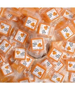 Sevenhills Toiletries 250 Pieces Hotel Accessories, Hotel/Guest Room Glycerin Transparent Orange Carrot Soap 15g - Pack of 250 Pieces
