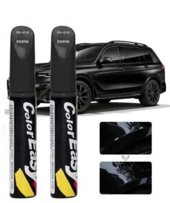 Motim 2 Pcs Cars Scratch Repair, Black Car Scratch Remover Pen, Car Fill Paint Pen, Car Deep Scratch Scratch Remover, Quick & Easy Solution to Repair Minor Automotive Scratches, 0.8 fl oz (Black)