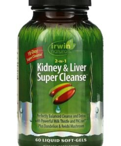 Irwin Naturals 2 In 1 Kidney And Liver Super Cleanse 60 Liquid Soft-Gels