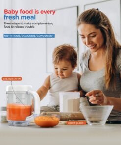 Alternative view of BAYBEE Premium 4-In-1 Smart Multifunction Electric Food Processor, Steamer, Blender With 600 ML Jar, Steam Basket And Scraper