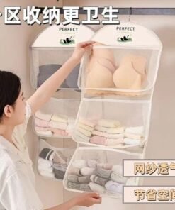 Socks Storage Dormitory Hanging Net Bag Wardrobe Underwear Panties Hanging Bag Door Rear Storage Finishing Storage Bag