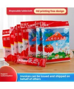 Disposable Tablecloth Red White Tablecloth Pe Plastic Tablecloth Wedding Catering Banquet Hotel Supplies-Specifications:Pe Wedding Banquet Tablecloth 180x180cm 10 Pieces Per Pack