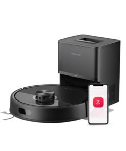 roborock Q7 TF + Robot Vacuum and Mop, Upgraded from Q5 Max+, 7 Weeks Self-Emptying, 10000Pa Suction, Dual Anti-Tangle System, for Pet Hair & Carpet, PreciSense LiDAR Navigation, App Control, 60 W 60 W Q7 TF + Black