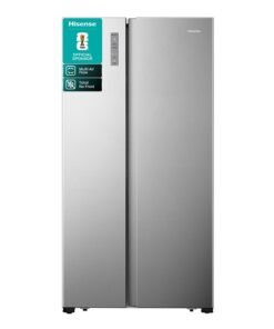 Hisense 670L Gross / 550L Net Capacity Side By Side Refrigerator, Total No Frost, Inverter, Multi Air Flow Super Cool RS3P725NAI Silver