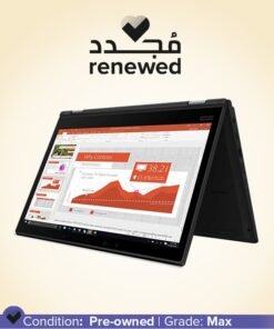 Lenovo Renewed - ThinkPad L390 Laptop With 13.3-Inch Display,Core i5 Processor/8th Gen/Quad Core/8GB RAM/256GB SSD/Integrated Graphic Card/Windows 10 English Black