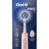 Oral-B Pro 3 Electric Toothbrush with Smart Pressure Sensor, 3D White Toothbrush Head, 3000 Pink