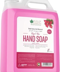 BLISS OF EARTH Hand Wash Liquid 5ltr Refill Refreshing Royal Rose Hand Soap Refill with Antibacterial Protection Moisturizing Formula and Aromatic Fragrance Perfect for Hotel Office and Home 5 Litres