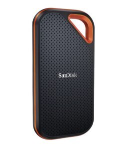 sandisk 2 TB Extreme PRO Portable SSD 2TB 2000MB/s Read/Write, USB 3.2 Gen 2 x2, IP65 Water & Dust Resistant, 3m Drop Protection, 256-bit AES Encryption, Forged Aluminum Chassis | SDSSDE81-2T00-G25