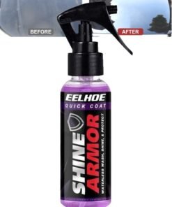 EELHOE Fortify Quick Coat Ceramic Coating Car Wax Polish Spray Waterless Car Wash & Wax Hydrophobic Top Coat Polish & Polymer Paint Sealant Detail Protection (100ml)