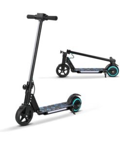 Beauenty Electric Scooter With Dual Brake System, Portable Foldable Electric Scooter With Display And Light, Lightweight And Easy To Carry, Max 12 Km/H Speed, Max 14 Km Travel Distance (Black)