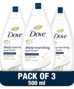 Dove Deeply Nourishing Body Wash 3 x 500 ml