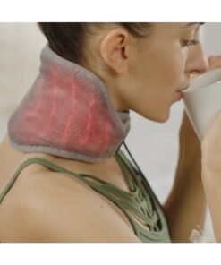 Kimaya Heat Neck Wrap, Personal Electric Neck Heating Pad with Vibrations, 3 Heat & 3 Vibration Settings- 9 Relaxing Combinations (Royal Grey)