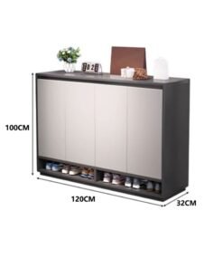 Sharpdo Creative Modern Nordic Style Home Furniture, Large Capacity Shoe Cabinet, Entryway Shoe Rack, Behind-The-Door Storage Cabinet, Removable Shelves Wooden Shoe Organiser Shoe Rack Shoe Cabinet Behind The Door Saves Space 120*32*100 Cm