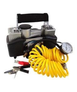 Tyre Inflator With Double Cylinder Air Compressor