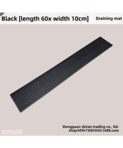 PVC Bar Mat Black Soft Rubber Bar Mat Milk Tea Shop Counter Drain Mat Cross-border Hotel Supplies