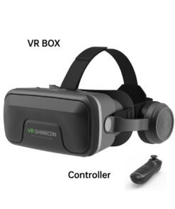 VR SHINECON VR 3D Virtual Reality Headset(Support 5.5-7.2 inch mobile phones) with Controller for Movies and Games