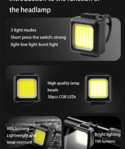 Alternative view of Bicycle Front and Rear Light Set: Type-C Rechargeable, Waterproof LED for Night Riding