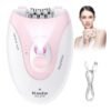 Keda Portable Hair Remover for Women, USB Charging Hair Extractor, Women's Facial Smart Electric Hair Remover, Eyebrow Lips Body Facial Easily painless Removes Hair - Pink