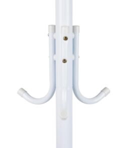 Coat Rack Stand with 11 Hooks  Easy Assembly for Coats, Hats, Scarves and Handbags for Entryway, Hallway, Bedroom, Office（White） - Image 4