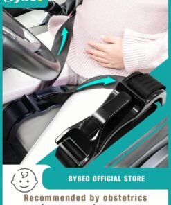 Bybeo Pregnancy Car Seat Belt Adjuster, Safety Belts Clip Buckle Seat Bump Strap for Pregnant Women Protect Unborn Baby, Prevent Compression of Abdomen, A Must Have for Maternity