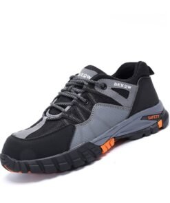 BEXOW Premium Safety Shoes Steel Toe Lightweight Slip Resistant Breathable Work Sneakers with Kevlar Midsole Anti-Smashing Puncture Proof Comfortable Industrial Footwear for Men and Women