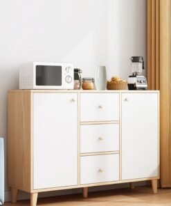 Sharpdo Coffee Corner,Kitchen Cabinets,Storage Cabinets,Cupboard with Door,Suitable for Kitchen,Living Room, Dining Room,Bedroom Storage Cabinet For Kitchen Storage Cabinet With Drawers 120*30*80cm