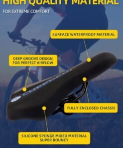 CREEPER Bicycle saddle silicone memory foam seat cushion universal for mountain roads Filled with high silicone internally Zero indentation for long distances - Image 4
