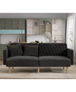 Modern Velvet Convertible Sofa Bed