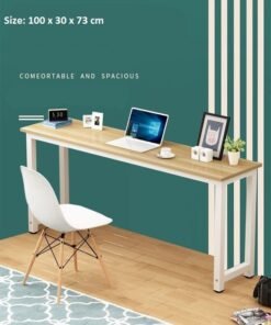 C&C Home Multipurpose Modern Luxury Living Room Narrow Side View Table Console Table Entryway Table Computer Desk Laptop Table for Home and Office 100x30x73 cm - Image 4