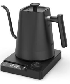 Joshberg Electric Gooseneck Kettle,Pour Over Kettle for Coffee Tea Brewing,Electric Temperature Control Gooseneck Kettle, 1200W,1L, Matte Black