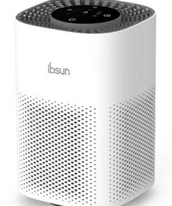 ibsun Air Purifiers for Bedroom Up to 20 m², Air Purifier H13 True HEPA Filter for Pollen Dander Hair Smell, 24db Filtration System