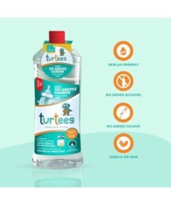 Turtees Baby Toy & Bottle Cleanser Pack of 3 (1000ml x 3) – Gentle & Safe Liquid for Baby Bottles, Nipples, Toys & Feeding Accessories – Removes Milk Residue, Alcohol & Colour Free
