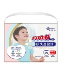Goon GOO.N Plus+ Pants XXL Size (up to 55 lb) Unisex 28 Count Japanese Pull-up Skin Comfortable Design, Made in Japan