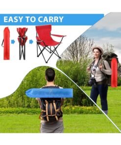 MOMENT [4PCs] Portable Folding Beach Chair Multi-Purpose Camping Chair For Adult - Image 4