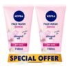 Nivea Pack Of 2 Gentle Cleansing Face Wash 150ml