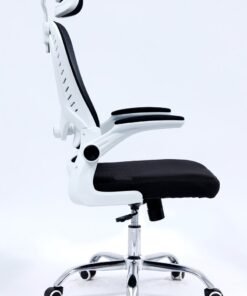 Multi Home Furniture Modern Office Desk Computer Chair High Back Breathable Mesh With Headrest Wheels And Armrests MH-6039-Black