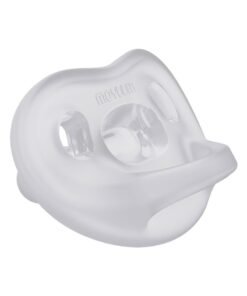 MOYUUM All-Silicone Macaron Pacifier with Protective Stage 3 (6 months and older) Case Natural