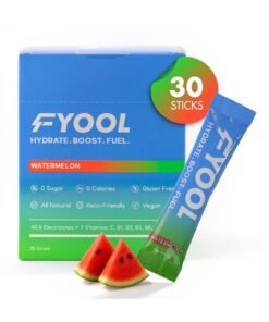 Fyool Hydration Electrolyte Powder| Electrolytes + Vitamins & Minerals | Zero Sugar & Calories | Energy Boost | Gluten-Free | Travel Essentials | Watermelon Flavor | 30 Stick Packs