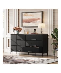 Alternative view of keke Dressing Storage  Model with 6 Drawers For Home inside Room 59.8" inch Black Color