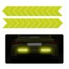 20 PCS Car Arrow Reflective Stickers, Waterproof Safety Warning Sign Reflective Decal, High Night Visibility Reflector Tape for Auto Trunk Rear Bumper Body, Car Accessories (Fluorescent Yellow)