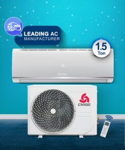 CHIGO 1.5 Ton Split Air Conditioner | 18000 BTU | T3 Climate | Low Noise | R410a Refrigerant | Auto Restart & 4-Way Airflow| Golden Fin | Rotary Compressor 1826 W CSA18CO White 1826 W CSA18CO White