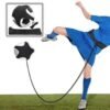 PYC Football Kick Trainer with Adjustable Training Belt, Hands-Free Solo Soccer Trainer Equipment for Kids Adults