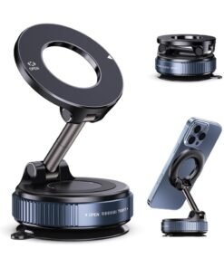 Trendify 360° Magnetic Phone Holder for Car | Strong Suction Mount with MagSafe Support | Universal Dashboard & Windshield Mobile Stand for iPhone & All Smartphones (K007)