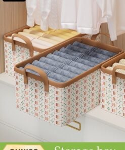 DUNISO 3 Pcs Wardrobe Clothes Organizer,Multifunctional Foldable Storage Box，With Handles, Wear Resistant And Easy To Clean，Moisture And Dust Prevention，Not Easily Deformed，For Storing Shirts, Sweaters, T Shirts, Jeans, 40*25*20cm