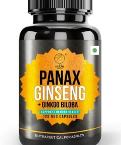 noble nature Panax Ginseng with Ginkgo Biloba - Supports Immune Health-120 Veg Capsules