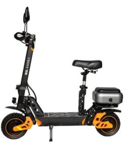 Crony M4 Max 2400W Dual Motor E-Scooter for Adults, Max Speed 80KM/H, 48V 20Ah High-Capacity Battery, 10” Off-Road Fat Tires, Dual Suspension, Hydraulic Disc Brakes, Brushless Motor, Foldable Heavy-Duty Aluminum Frame, Shock Absorbing, Bluetooth LCD Display, Smart App Control, Waterproof IPX7, Rear Luggage Box, Mobile Holder, With Seat, Rugged Terrain-Ready, Ultra-Fast Electric Scooter, Long Range 50KM, Hill-Climbing, Powerful Urban Mobility E-Bike for Last-Mile Commuting
